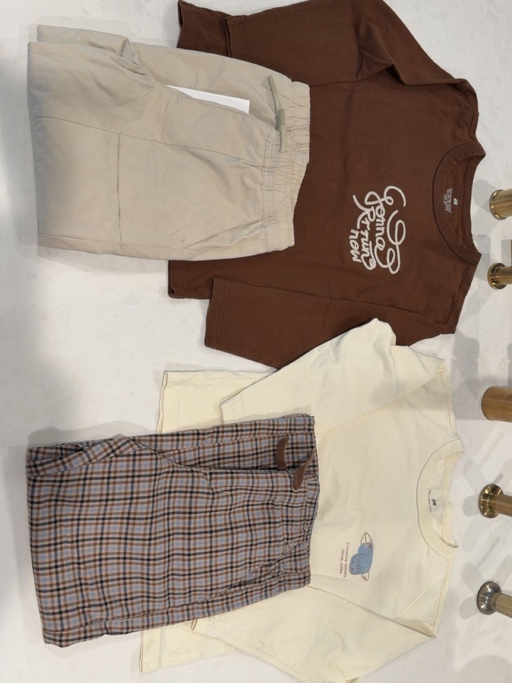 (2) Zara & HM Neutral Outfits - Size 6